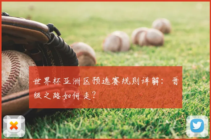世界杯亚洲区预选赛规则详解：晋级之路如何走？